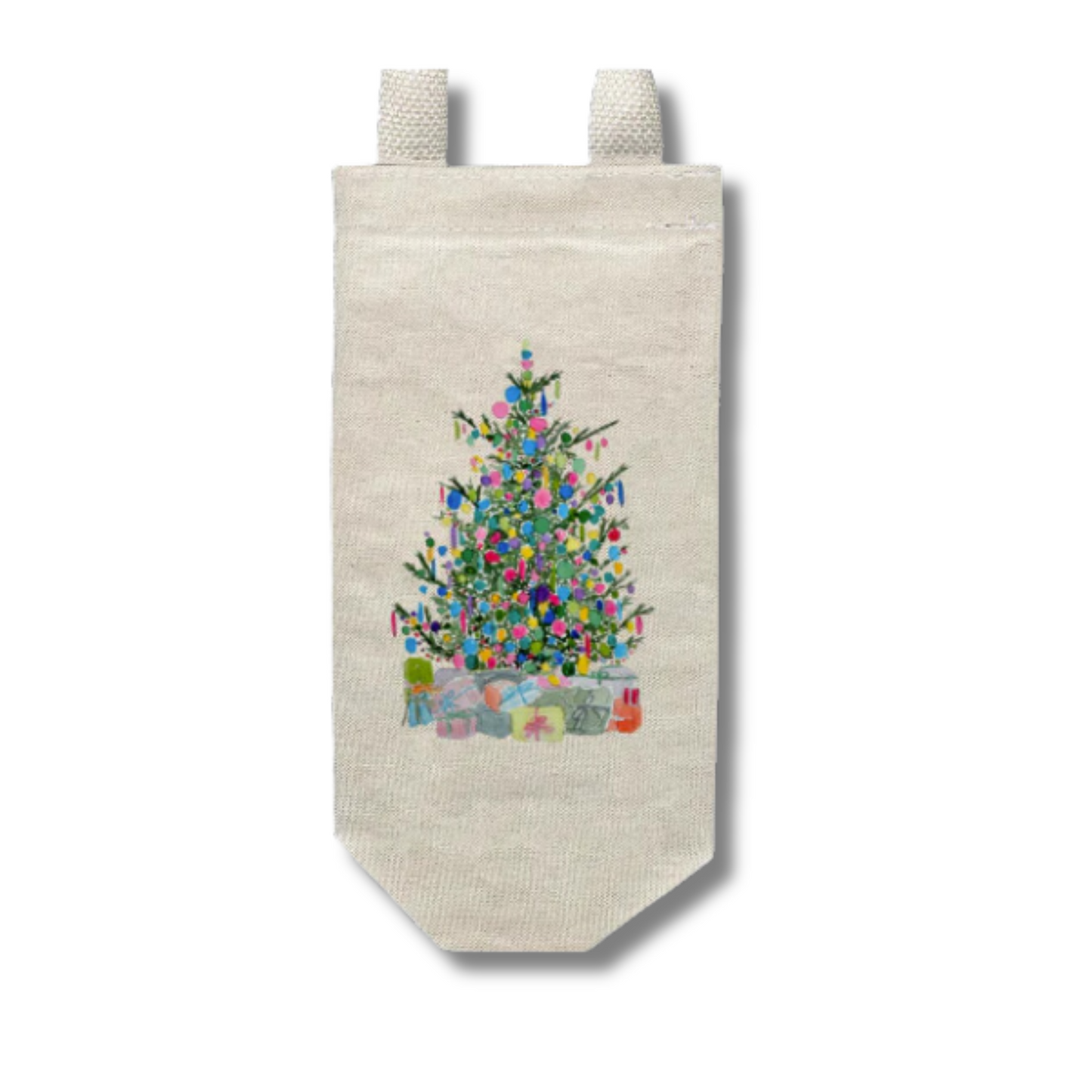 vintage tree wine tote