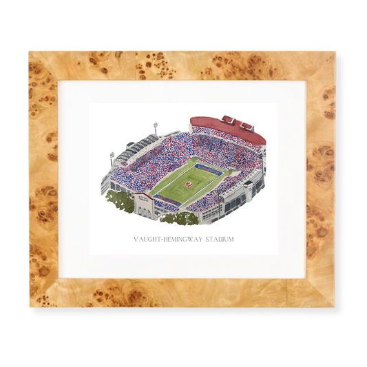 vaught-hemingway stadium art print