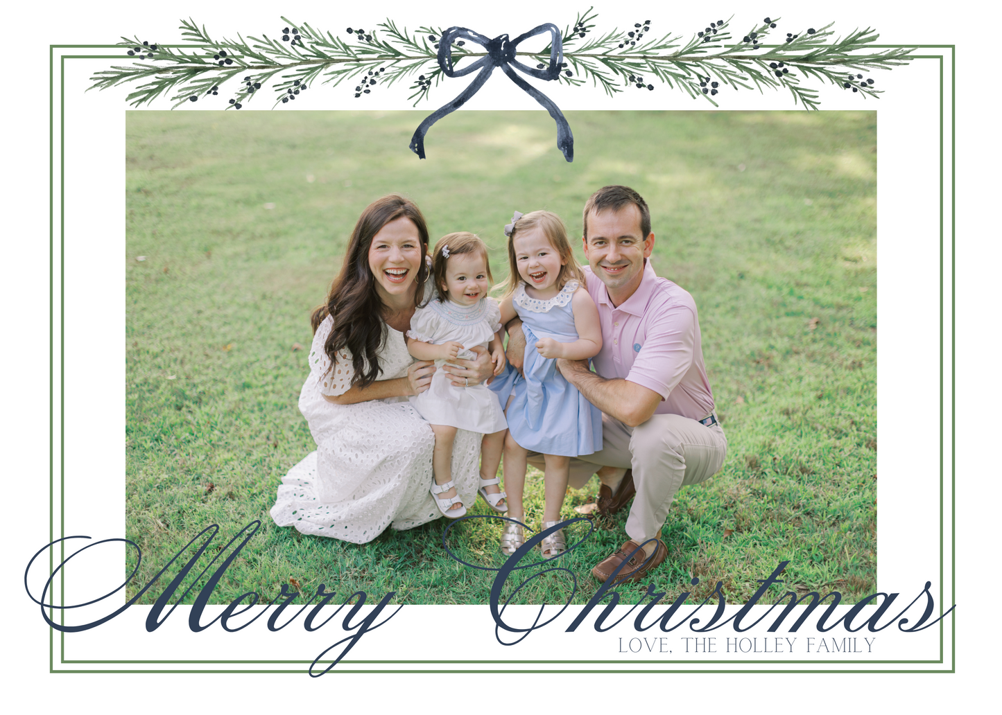 1:1 fully custom designed holiday card