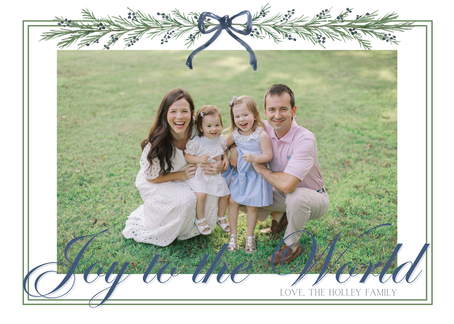 1:1 fully custom designed holiday card