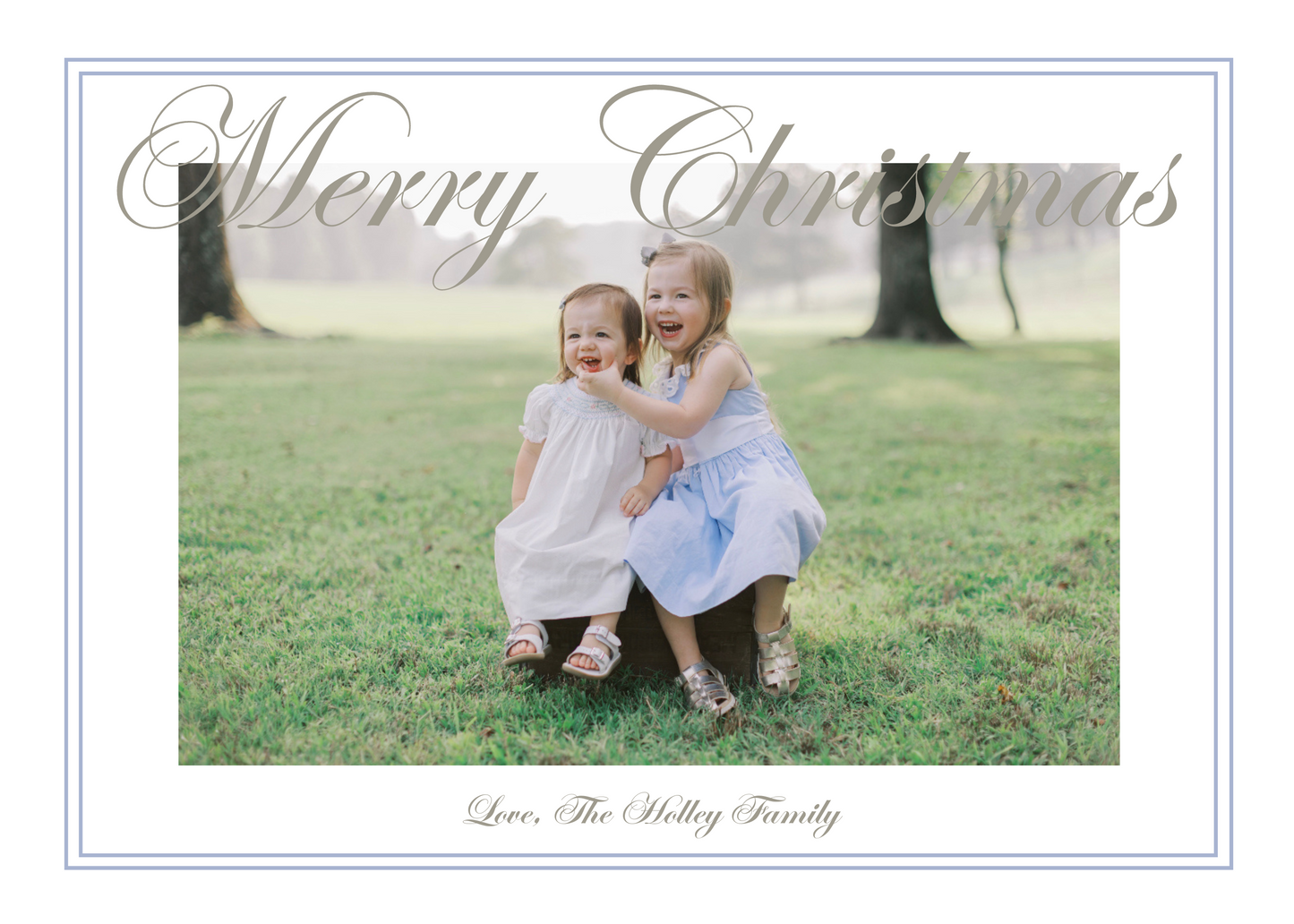 1:1 fully custom designed holiday card