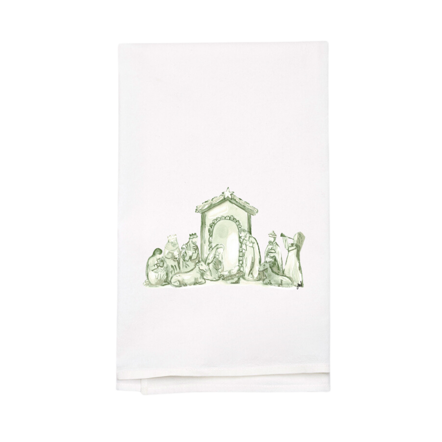Nativity Tea Towel
