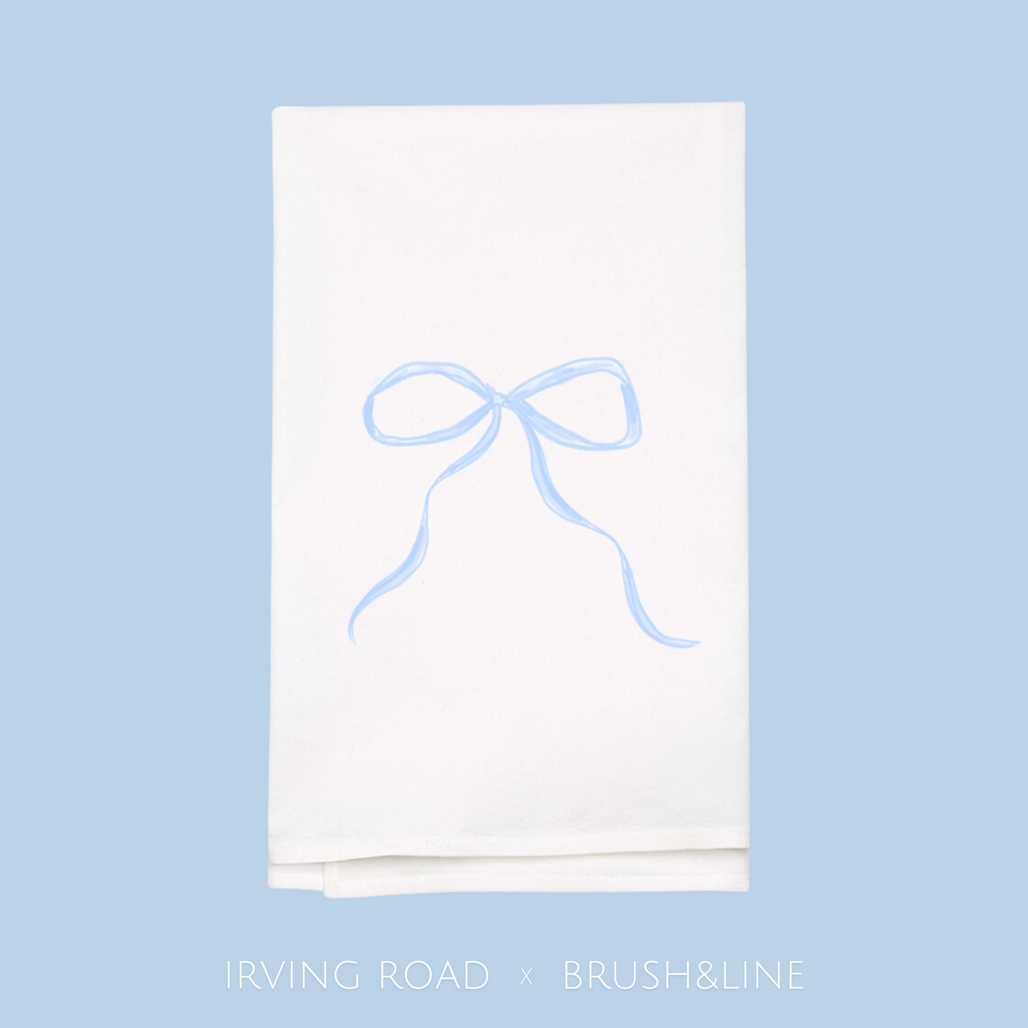 bow tea towel (folded)