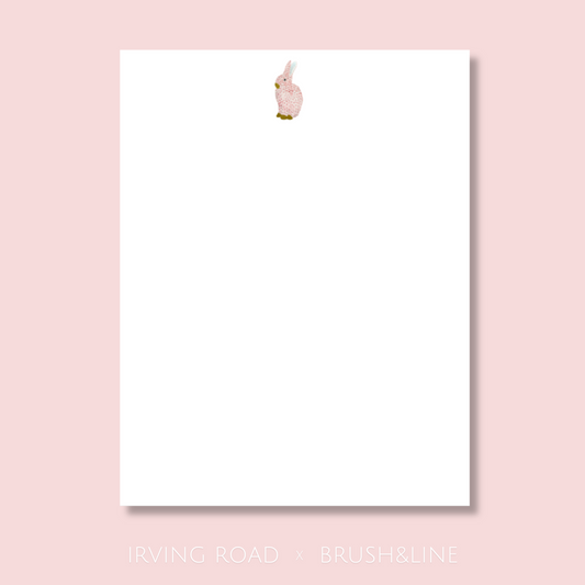 pink bunny notepad