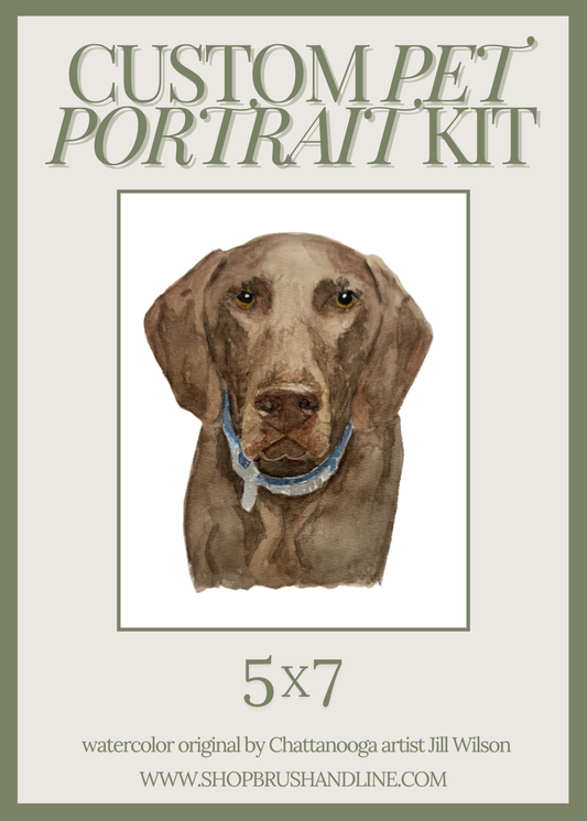 5x7 Custom Pet Portrait KIT