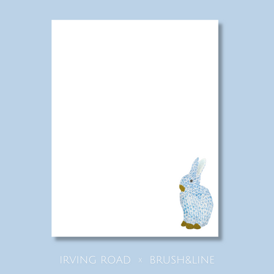 blue bunny notepad