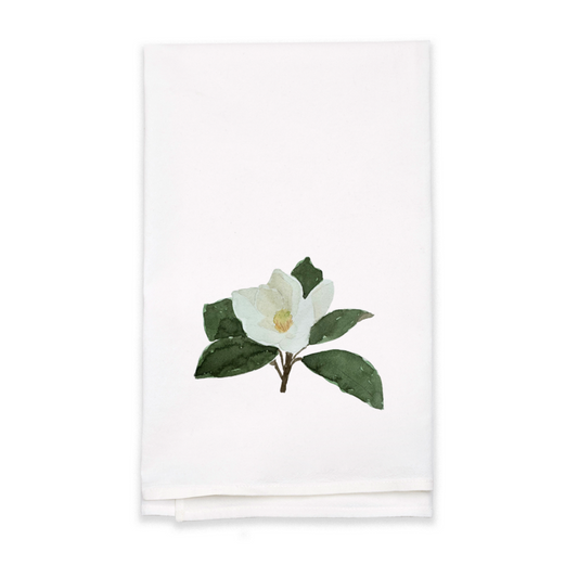 magnolia tea towel