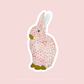 pink bunny sticker