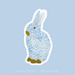 blue bunny sticker