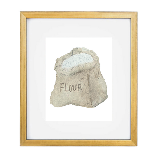 flour art print