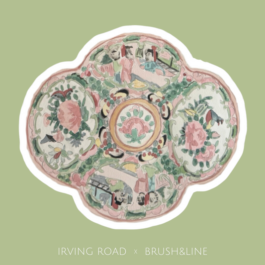 rose medallion sticker