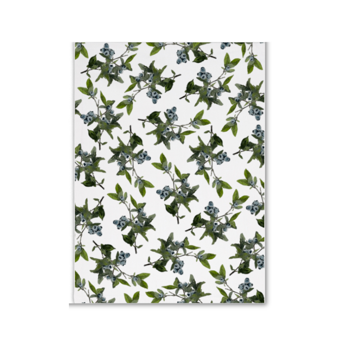 blueberry patterned tea towel