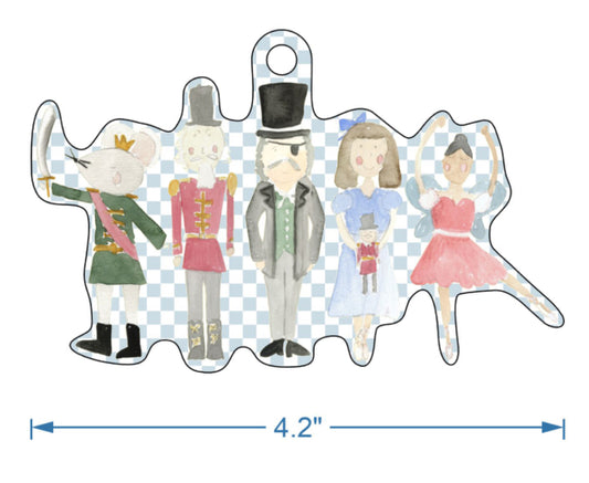 nutcracker acrylic ornament