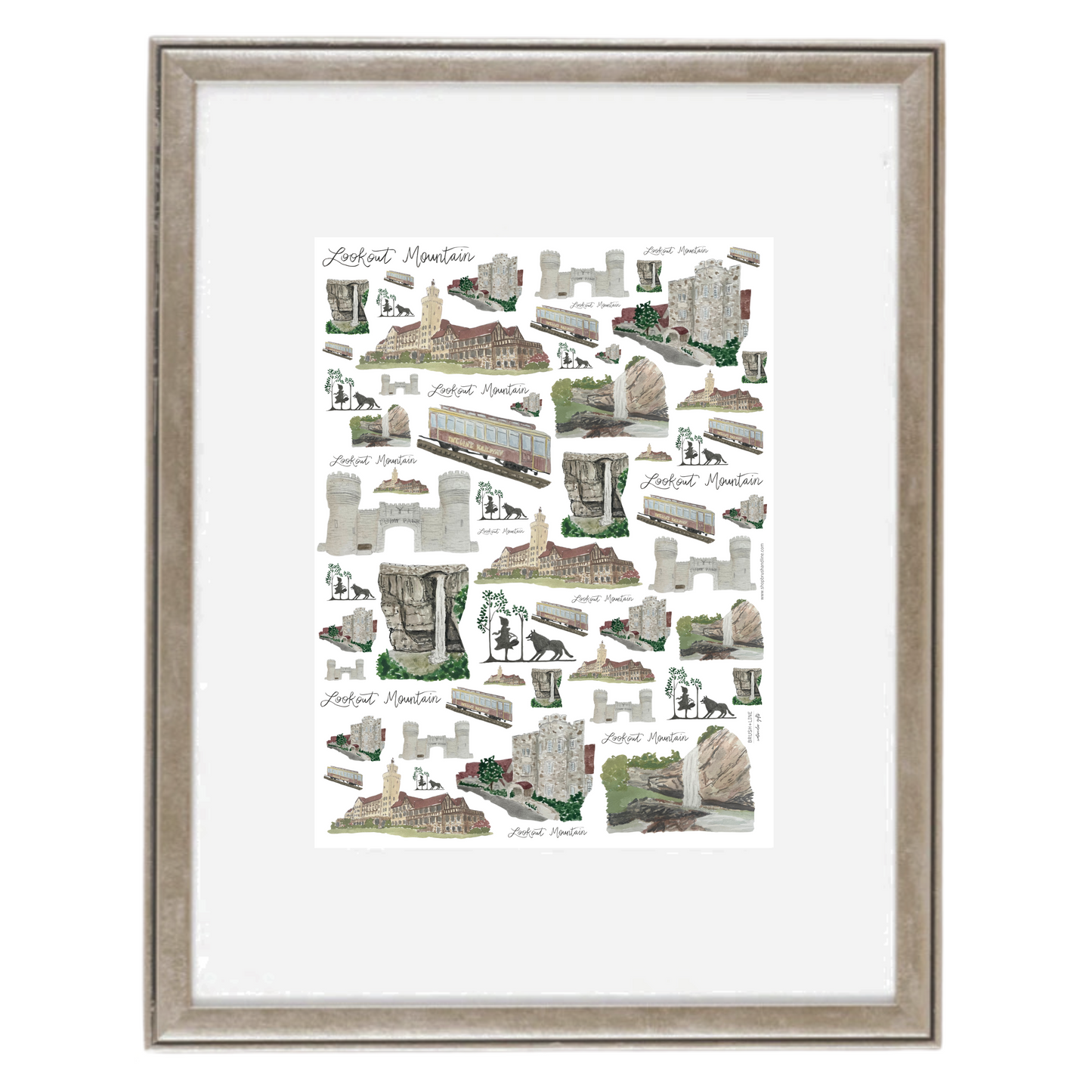 lookout mountain print