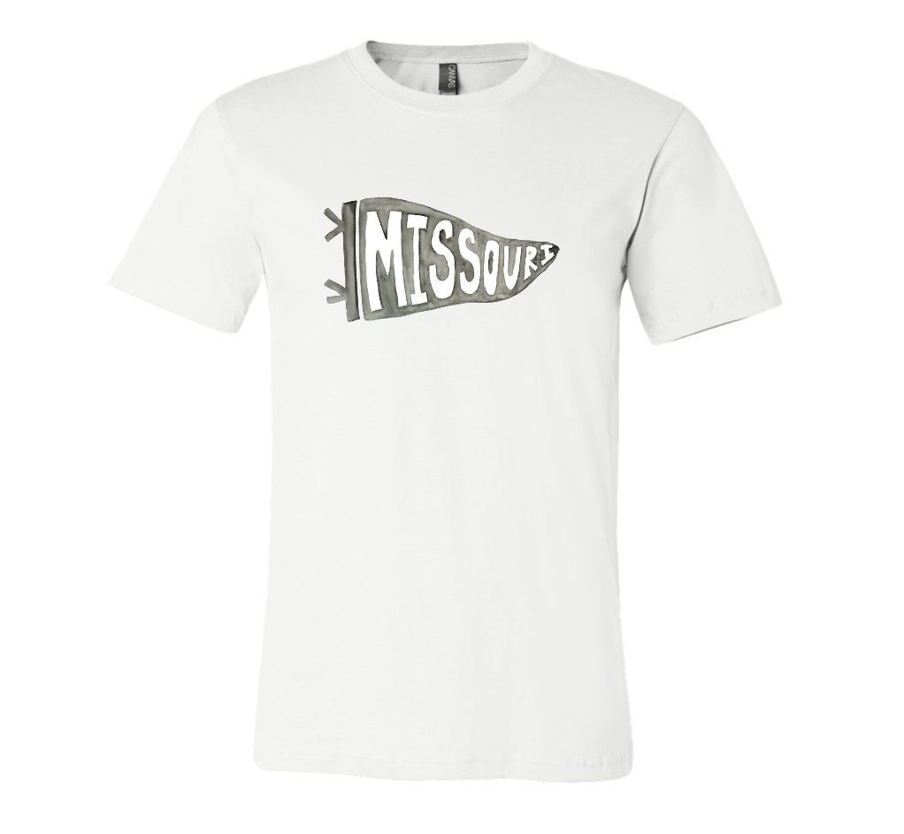 adult missouri flag t-shirt