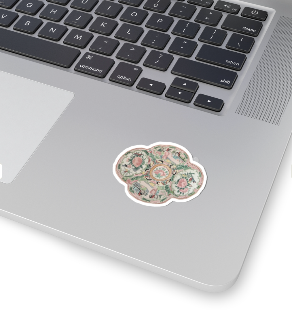 rose medallion sticker