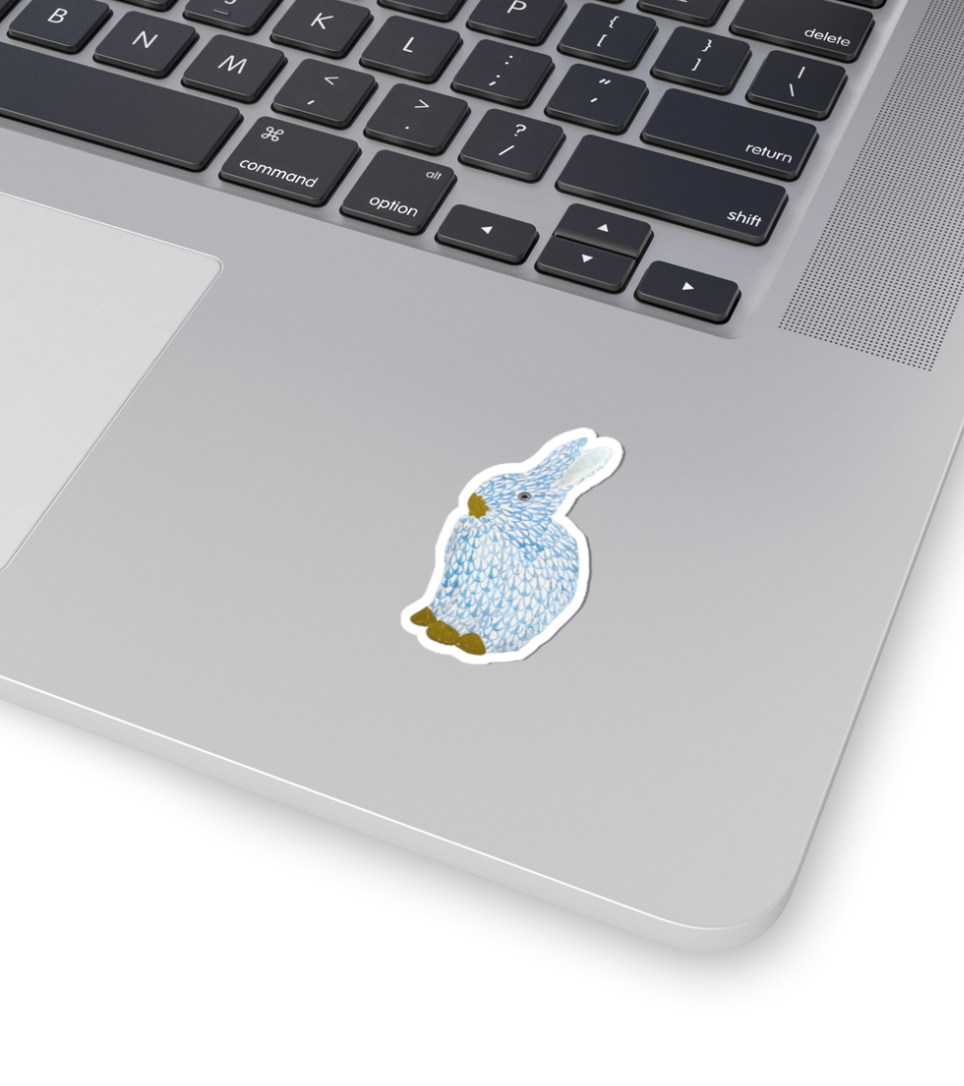 blue bunny sticker