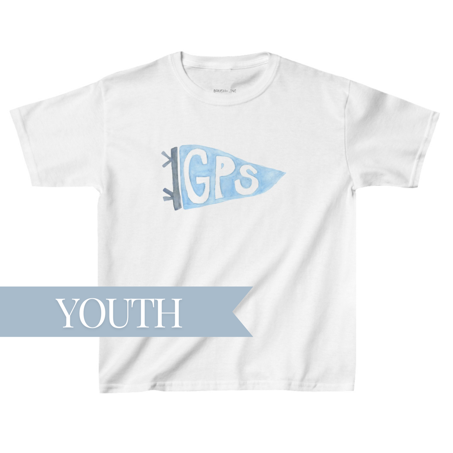 youth GPS flag t-shirt