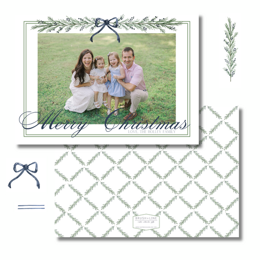 1:1 fully custom designed holiday card